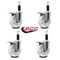 Service Caster 5'' Nylon Swivel 1-1/8'' Expanding Stem Caster Set Total Lock Brake, 4PK SCC-EXTTL20S514-NYS-118-4 - alternate 2